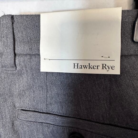 NWT Mens Hawker Rye straight gray trousers size 33x30 - Picture 4 of 7
